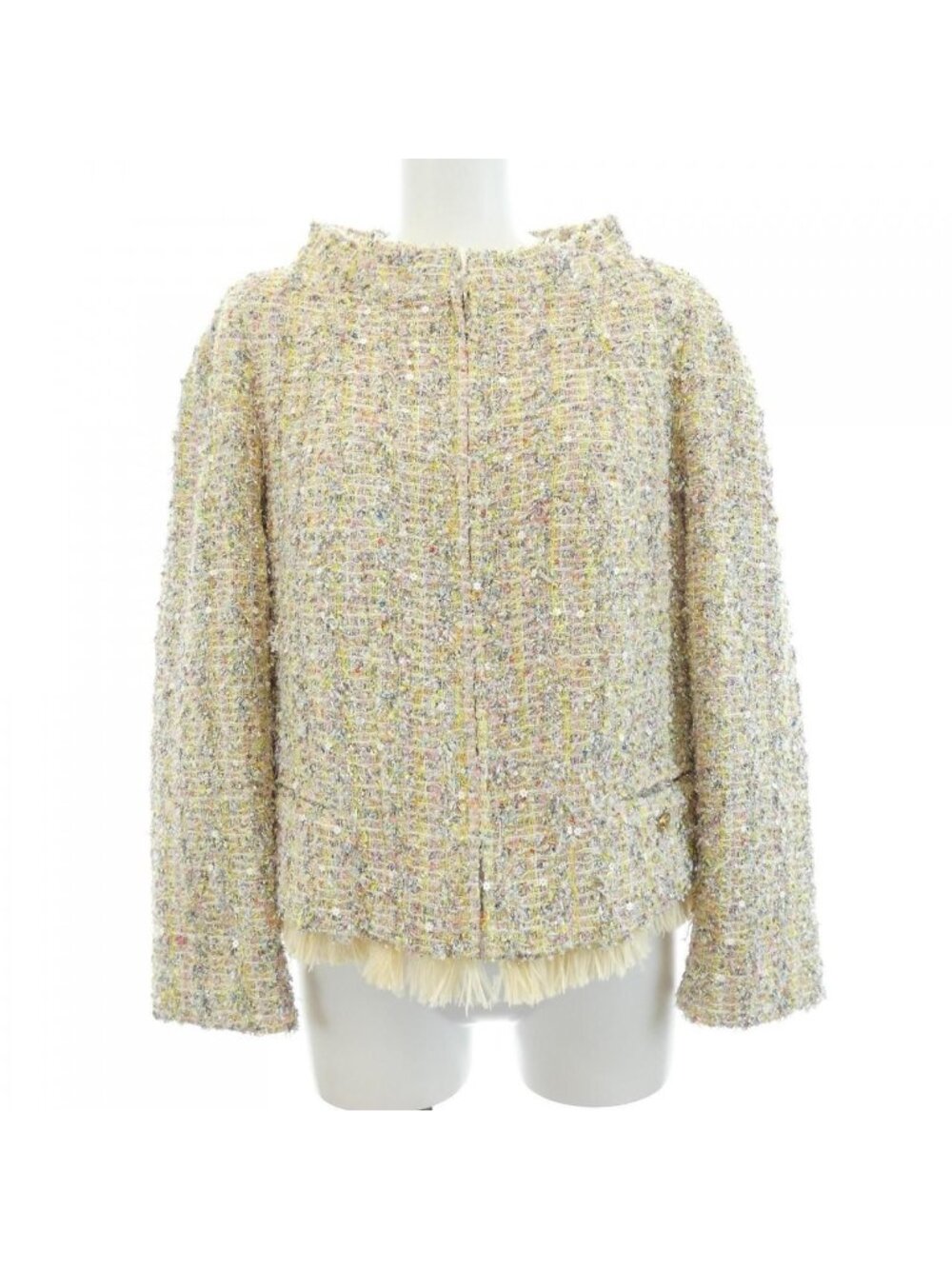 Chanel Collarless Jacket Pink